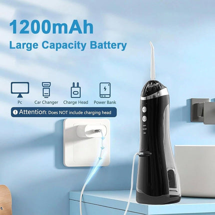 Cordless Water Flosser Rechargeable Oral Care Device with Multiple Pressure Modes