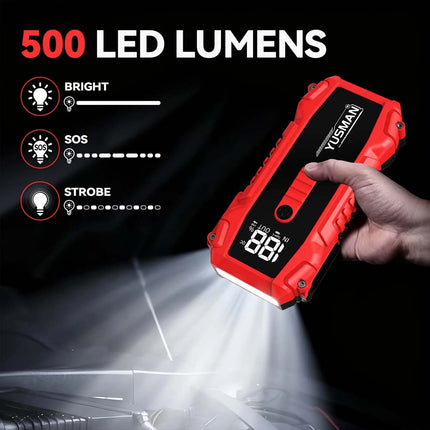 7000A Car Jump Starter Pack Power Bank LED LCD Battery High Booster Charger