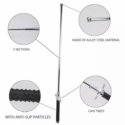 26INCH Walking Sticks Set Poles Anti-Shock Telescopic Adjustable Trekking Hiking