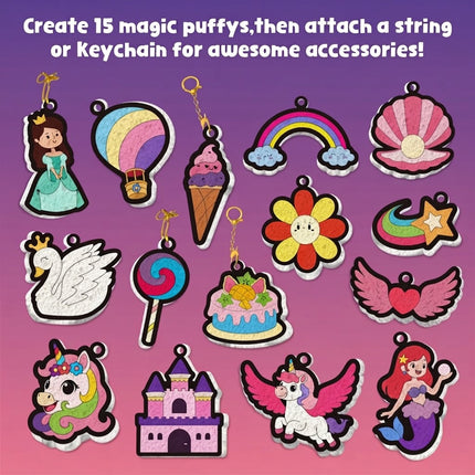 Magic Puffy Paint 3D Foam Texture Painting Kit DIY Bubble Drawing Pens Art Set