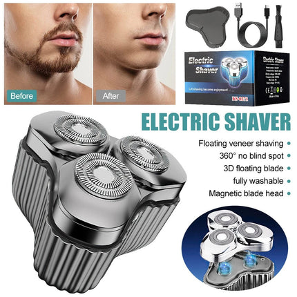 Portable Electric Razor for Travel, Rechargeable USB-C Alloy Mini Shavers for Me