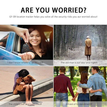 GF09 Mini Magnetic Car Vehicle Tracker Voice Rec Locator Real Time Tracking