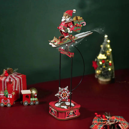 Santa on Skis Pendulum Balance Toy 3D Puzzle Model Building Kits Toys