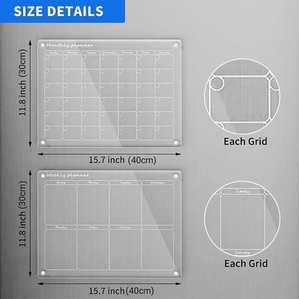Transparent Memo Board Reusable Writing Note Board Durable