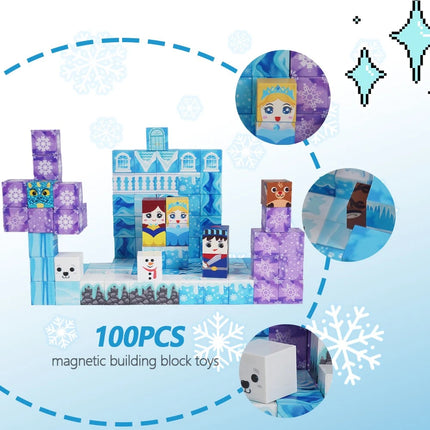 100PCS Snow Kingdom Theme Toy Educational Toy Build Blocks Set