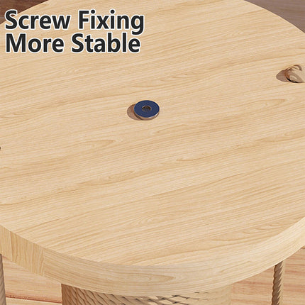 Cat Scratcher Board Oval Turntable Toy Scratching Post Interactive Pet Furniture
