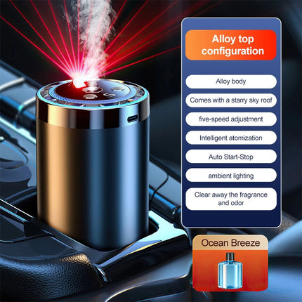 Smart Car Air Freshener USB Rechargeable Aroma Diffuser Scent Purifier