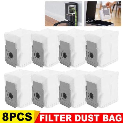 8PCS Disposal Vacuum Dust Bags Kits For iRobot Roombai7 i7 E5 E6 s9 Replacements