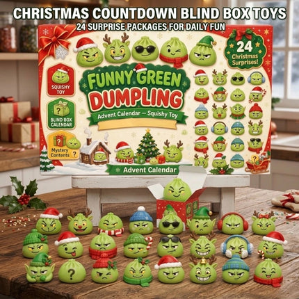 The GrinchMystery Christmas Dumpling Squishies Stress Relief Squeeze Toy Gift