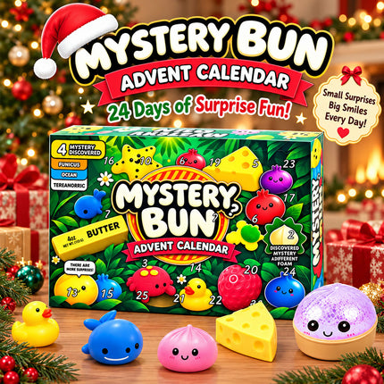 24 Days Christmas SquishiesAdvent Calendar Dumpling SquishyToys Boys  And  Girls Xmas Gift