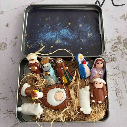 Holy Family Nativity Manger Scene Kit Christmas Figurines Christmas Gifts