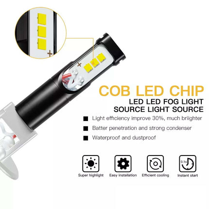 Car H1 LED Fog Light Globes 80W 6000K White Lamp Xenon White Bulbs DRL