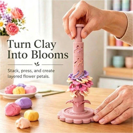 3D Printed Modular Clay Bloom Maker Clay Bloom Shaping Sleeves Gift Making