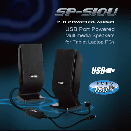 2.0 Channel 6W USB Powered PC Speakers Desktop Laptop Mini Audio Speakers