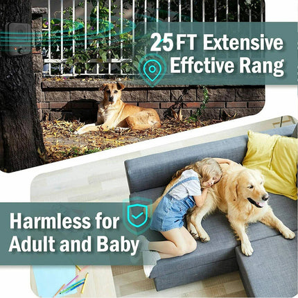 2PCS Outdoor Waterproof Ultrasonic Device Pet Bark Deterrent Tool for Dog Behaviour Training