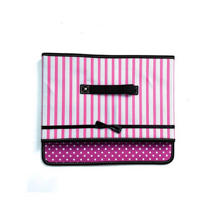 Foldable Storage Box Fabric Cube Home Clothes Organizer with Cover