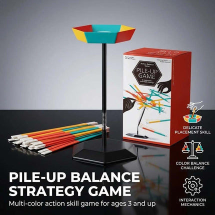 Stacking Stick Game Balance Stacking Interactive Colorful Stick Pile Game