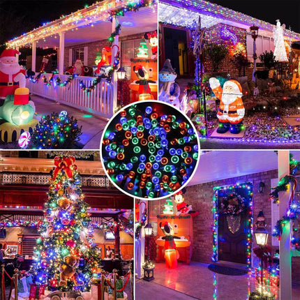 Solar Christmas String Lights Outdoor Waterproof LED Garden Multicolor Colourful