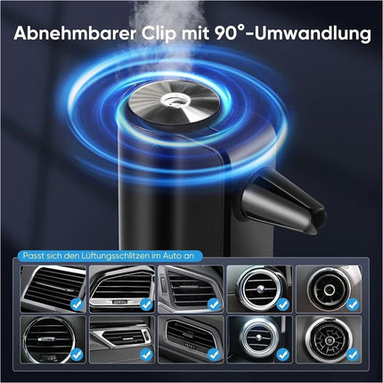 Portable Car Air Freshener Aroma Diffuser with 3 Spray Modes, Long-Lasting & Quiet