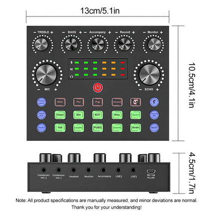 Home Studio Recording Kit Podcast Music Mixer Equipment Condenser Microphone Set