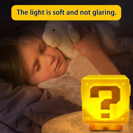 Question Block LED  Night Light  Funny Rechargeable Lamp