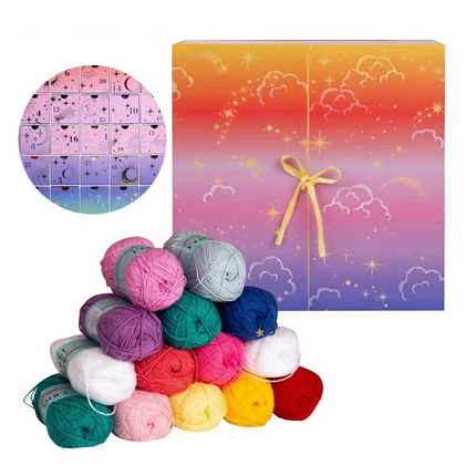 2026 Xmas Crochet Society Advent Calendar 24 Days Yarn Christmas Countdown Gift