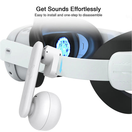 Clip-on Headphones Ultra-soft Immersive Sound Headset VR For Meta Quest 3 / 2