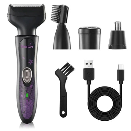 4 In1 Women's Eyebrow Trimmer Painless Ear And Nose Hair Trimmer Beauty Set - Image 1