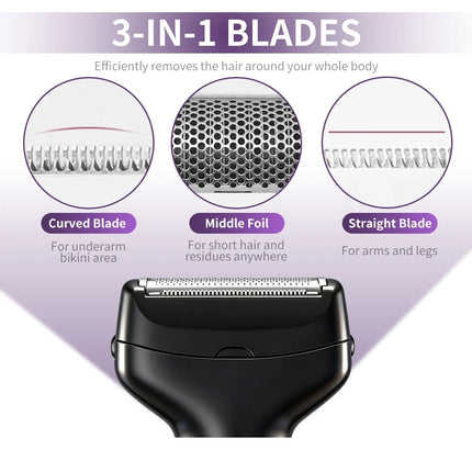 4 In1 Women's Eyebrow Trimmer Painless Ear And Nose Hair Trimmer Beauty Set - Image 3