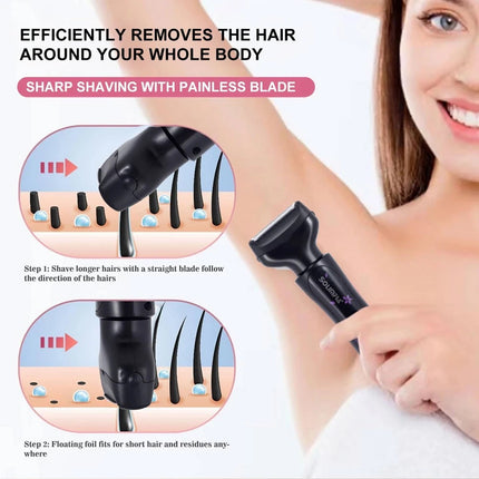 4 In1 Women's Eyebrow Trimmer Painless Ear And Nose Hair Trimmer Beauty Set - Image 7