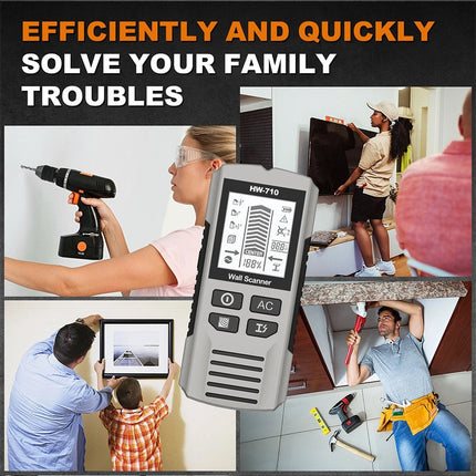 Wall Stud Finder Handheld Detector for Metal, Wood and AC Wire