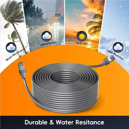 15M/50FT Replacement For Starlink Gen 3 Cable Standard V3 Cable Waterproof for Starlink V3 Satellites