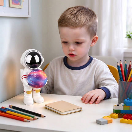 Laser Astronaut Bluetooth Speaker with Glow Light for Bedroom Decor