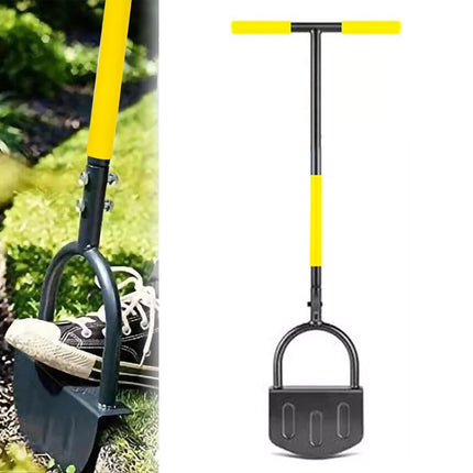 Manual Lawn Edge Cutting Shovel Serrated Half Moon Lawn Edging Tool with Handle Sharp Edge