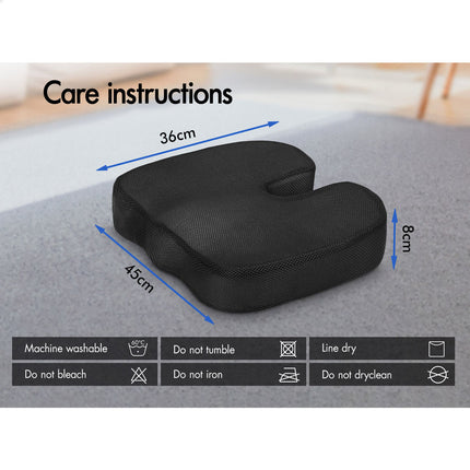 Seat Posture Cushion Memory Foam Pillow Pain Relief Mesh Plush