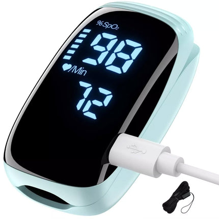 Professional Finger Pulse Oximeter Blood Oxygen Saturation Heart Rate Monitor