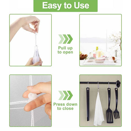 BBQ Food Cover Collapsible Food Cover Pop Up Mesh Fly Net Kitchen Party 43CM