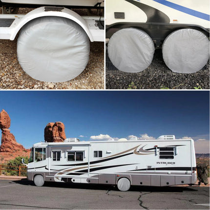 2pcs Heavy Duty Tire Cover RV Caravan Camper 27-29" Tyre Wheel Waterproof Protection