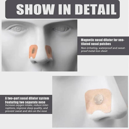 Snore Stopper Nasal Strips With Band Easy Breathing Sleep Aid 60 Pack