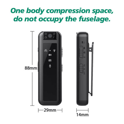 1080P HD Sport Camera Body Cam Mini Wearable Video Recorder For Personal Police