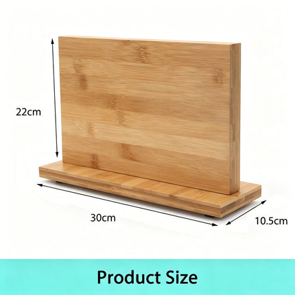 30cm Bamboo Knife Storage Rack Cutlery Holder Kitchen Organizer