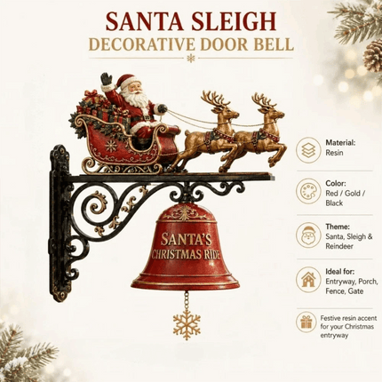 Sounding 3D Wall-mounted Doorbell Christmas Party Door Hanger Garden
