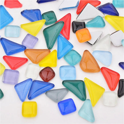 Irregular Mixed Crystal Glass 1kg Mosaic Tiles Kitchen Bathroom Art Craft Supplies