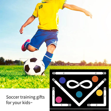 Football Skills Training Mat Non Slip  Adults Dribble Training Carpet Sports