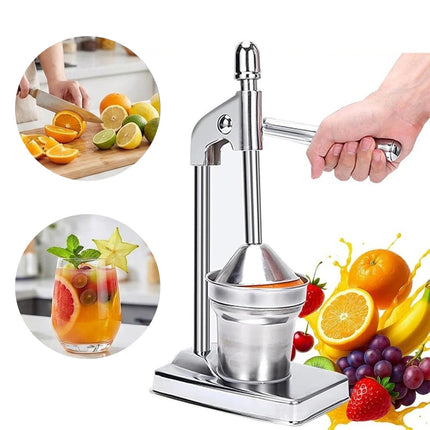 Manual Cast Iron Citrus Juicer Heavy Duty Commercial Grade Hand Press- Extra Large