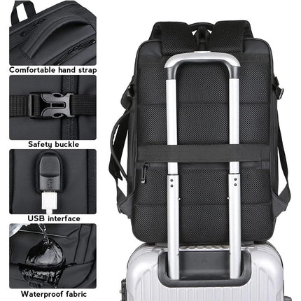 50L Large Men Waterproof Business Luggage Backpack Travel Bag School Laptop Bag