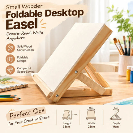 Tabletop Art Easel for Painting Foldable Wood Adjustable Desktop Painting Easel