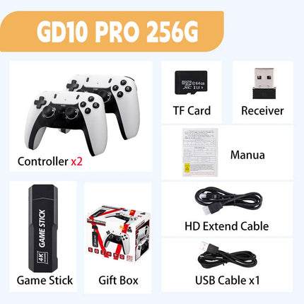 Wireless Retro Gaming Console X2 PLUS – Handheld, 4K HD, 256GB Storage, 5800+ Games