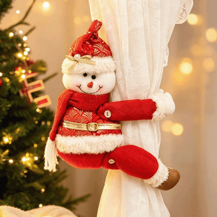 Santa Claus Curtain Clips Elk Christmas Curtain Buckle Living Room