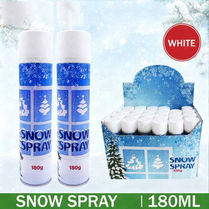 4PCS Christmas Snow Spray White Artificial Snow Craft Tree Window Decoration